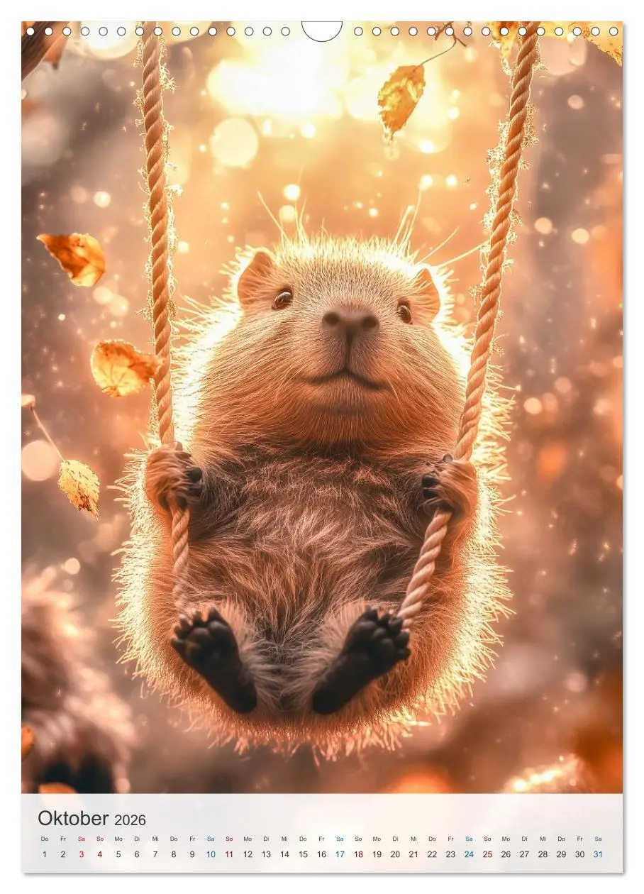 Bild: 9783457635407 | Capybara und Gemütlichkeit (Wandkalender 2026 DIN A3 hoch),...